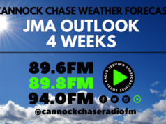 The outlook for the next four weeks from the JMA.