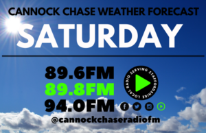 Weather forecast for Saturday 6th November. Cloudy with a chance of a spot of rain or a shower. Becoming breezy, 12 c.