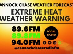 Weather warning for extreme heat from Sunday 17th Monday 18th and Tuesday 19th.